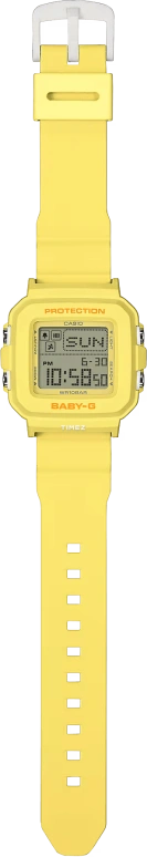 Casio,BABY-G 42.80x39mm,42.80x39mm,Resin,Yellow,Quartz,Countdown,Chronograph,Month,Date,Hardlex,Square,BGD10KH,BGD10KH-9