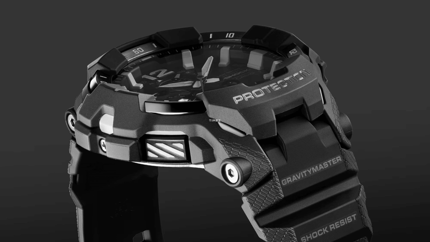 Casio,MASTER OF G - AIR 54.70mm,54.70mm,Bio-sourced,Resin,Grey,Quartz,Countdown,Chronograph,Date,Day,Hardlex,Round,GRB300,GRB300-1A