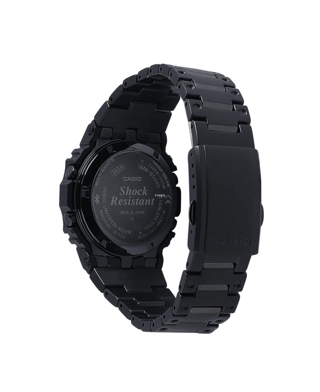 Casio,G-SHOCK 49.30x43.20mm,49.30x43.20mm,Stainless Steel,Black,Quartz,Countdown,Chronograph,Month,Date,Hardlex,Square,GMWB5000GD,GMWB5000GD-1