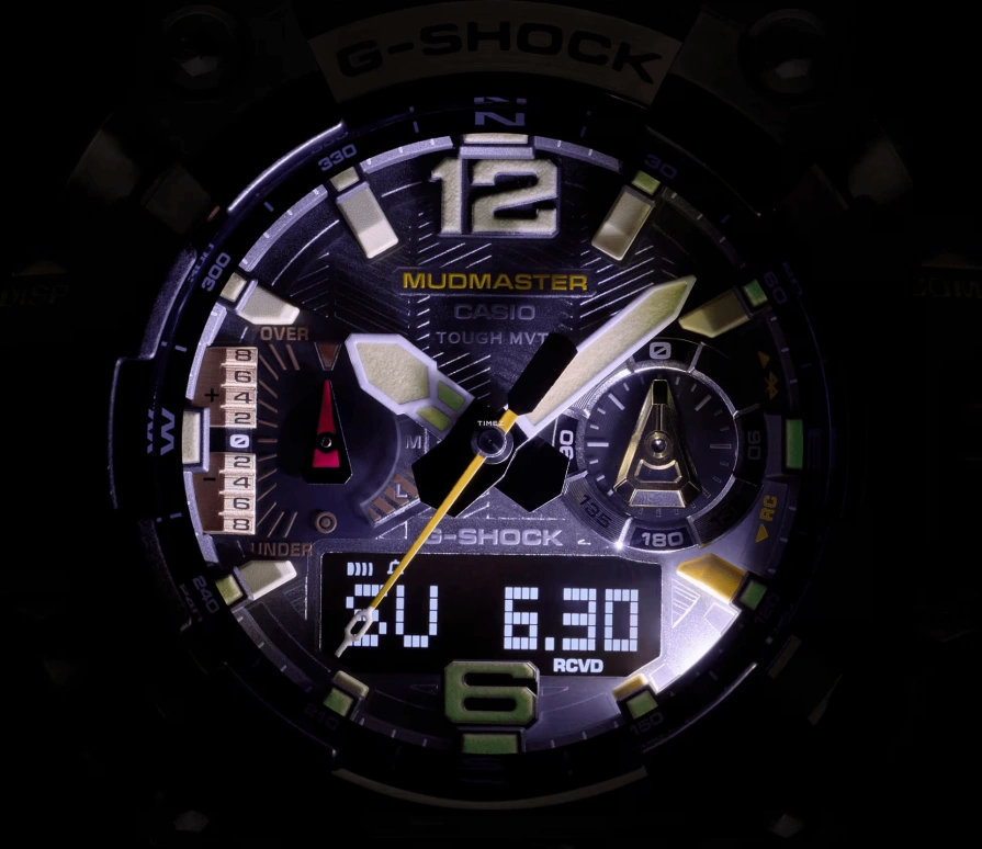 Casio,MASTER OF G - LAND 58.70x52.10mm,58.70x52.10mm,Bio-sourced,Carbon fiber-reinforced resin,Stainless Steel,Black,Quartz,Countdown,Chronograph,Month,Date,Sapphire,Crystal Glass,Round,GWGB1000,GWGB1000-1A4