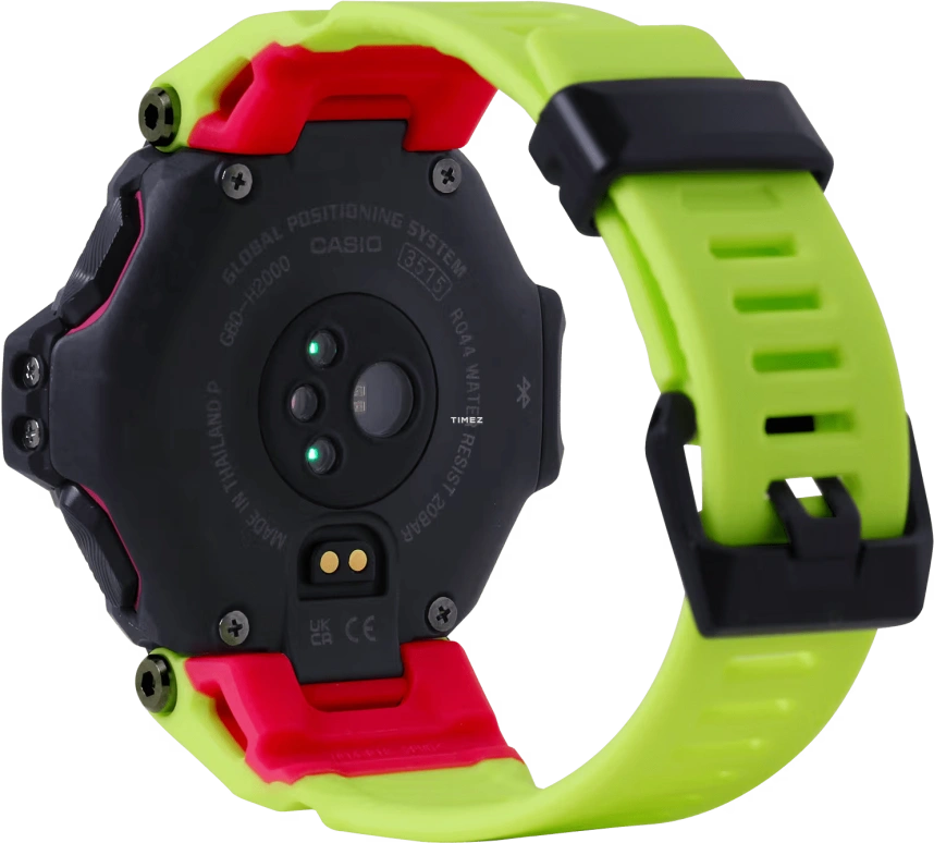 Casio,G-SHOCK 59.60x52.60mm,59.60x52.60mm,Bio-sourced,Resin,Black,Quartz,Countdown,Chronograph,Moonphase,Month,Hardlex,Glass,Round,GBDH2000,GBDH2000-1A9