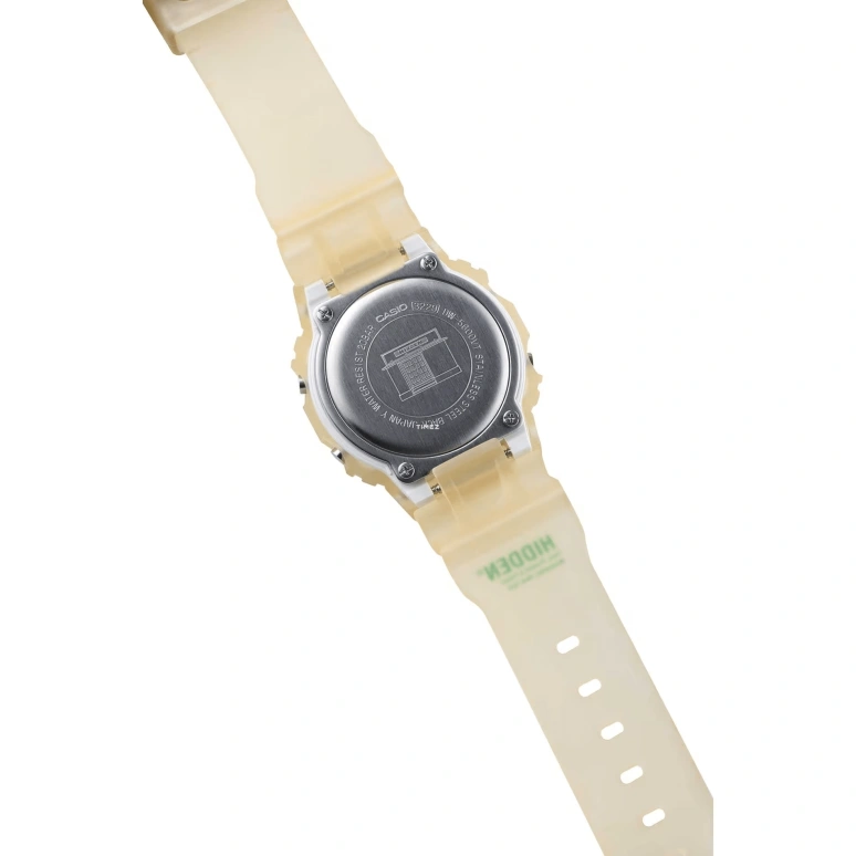 Casio,G-SHOCK 48.90x43.80mm,48.90x43.80mm,Resin,Cream,Grey,Quartz,Countdown,Chronograph,Month,Date,Hardlex,Square,DW5600HDN22,DW5600HDN22-7