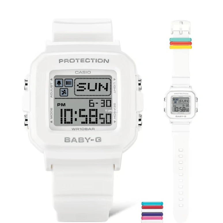Casio,BGD-10 42.80x39mm,42.80x39mm,Resin,Grey,Quartz,Countdown,Chronograph,Month,Date,Hardlex,Square,BGD10L,BGD10L-7