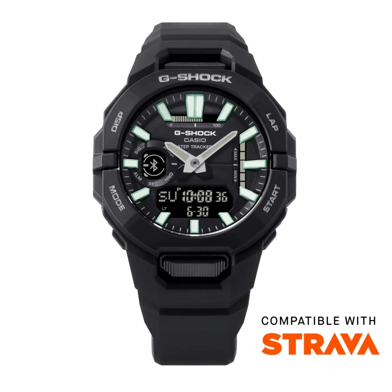 Casio,G-SHOCK 48.50x43.90mm,48.50x43.90mm,Carbon,Bio-sourced,Resin,Black,Quartz,Countdown,Chronograph,Month,Date,Hardlex,Round,GBA950,GBA950-1A