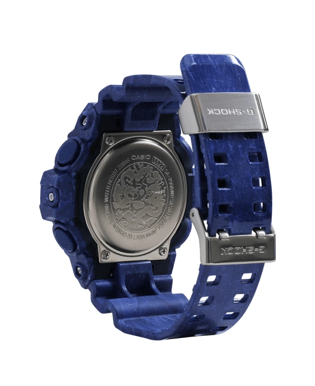 Casio,G-SHOCK 57.50x53.40mm,57.50x53.40mm,Resin,White,Grey,Quartz,Countdown,Chronograph,Month,Date,Hardlex,Round,GA700BWP,GA700BWP-2A