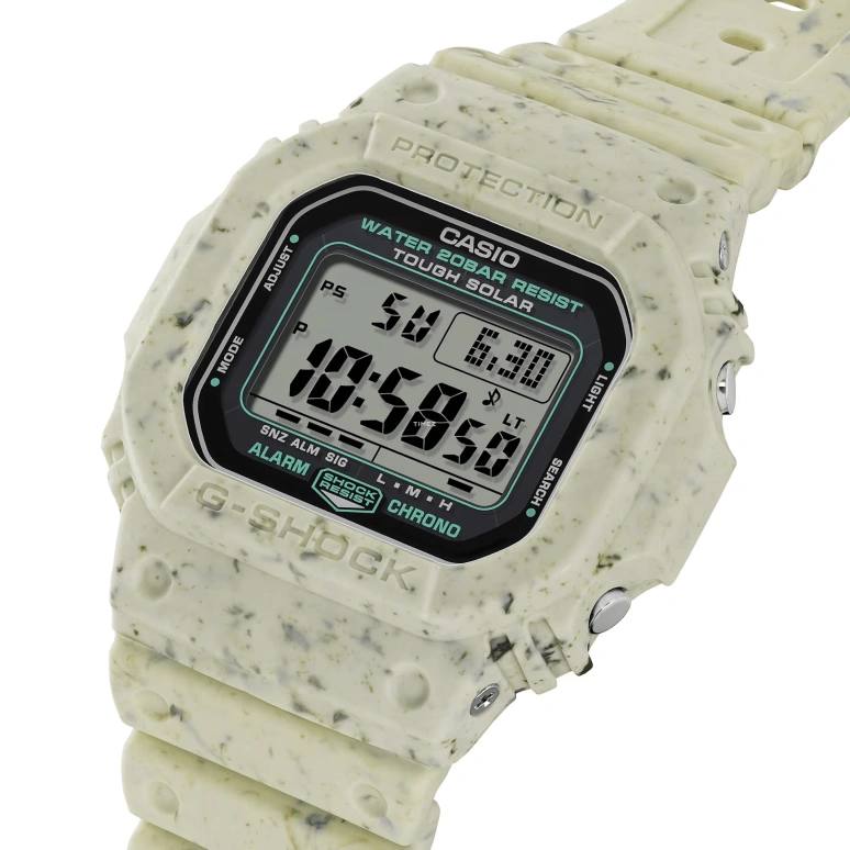 Casio,5600 46.70x43.20mm,46.70x43.20mm,Resin,Black,Quartz,Countdown,Chronograph,Month,Date,Hardlex,Square,G5600BG,G5600BG-5