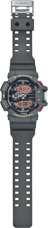Casio,G-SHOCK 55x51.90mm,55x51.90mm,Resin,Salmon,Quartz,Countdown,Chronograph,Month,Date,Hardlex,Round,GA400PC,GA400PC-8A