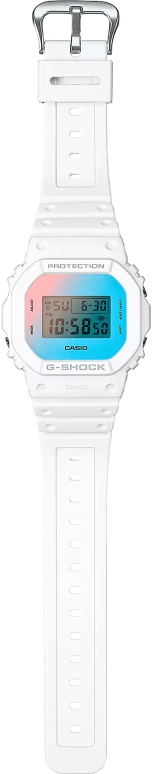 Casio,5600 48.90x42.80mm,48.90x42.80mm,Bio-sourced,Resin,Gradient,Quartz,Countdown,Chronograph,Month,Date,Hardlex,Square,DW5600TL,DW5600TL-7