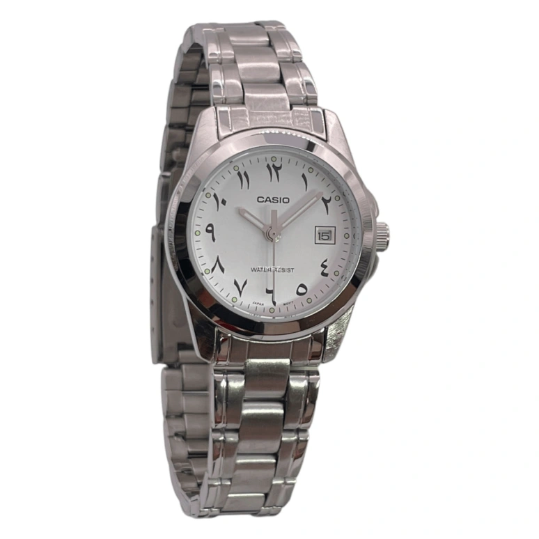 Casio,ANALOGUE 32mm,32mm,Stainless Steel,White,Quartz,Day,Round,LTP,LTP-1215A-7B3