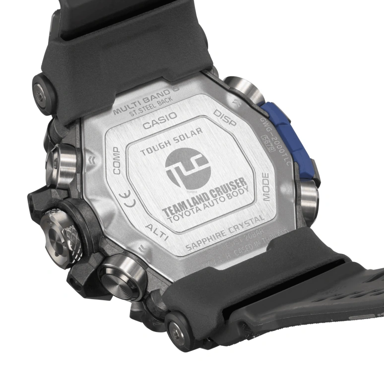 Casio,Mudmaster 54.40mm,54.40mm,Resin,Stainless Steel,Black,Quartz,Countdown,Chronograph,Month,Date,Sapphire,Round,GWG2000TLC1A