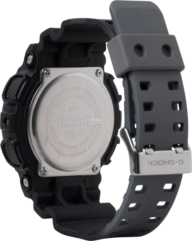 Casio,G-SHOCK 51.20mm,51.20mm,Resin,Blue,Quartz,Countdown,Chronograph,Month,Date,Hardlex,Round,GA100FL,GA100FL-1A