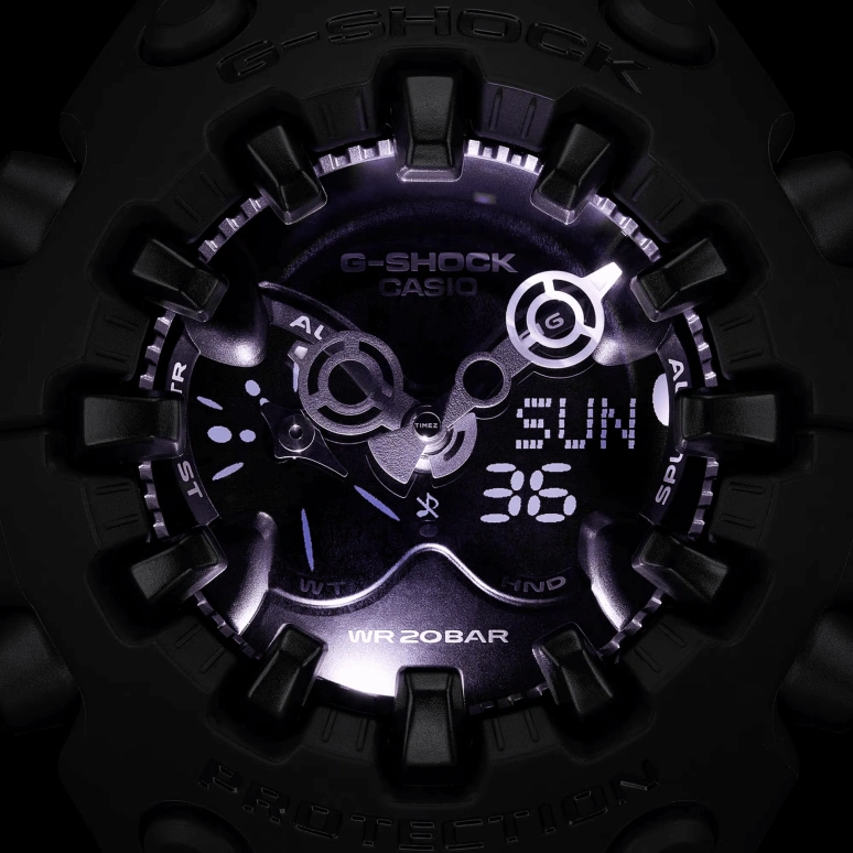 Casio,G-SHOCK 49.10x58.20mm,49.10x58.20mm,Resin,Black,Quartz,Countdown,Chronograph,Month,Date,Hardlex,Round,GAV01,GAV01-1A