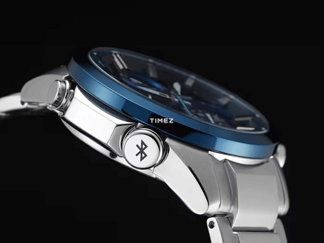 Casio,EDIFICE 48.10mm,48.10mm,Stainless Steel,Blue,Quartz,Chronograph,Date,Day,Power Reserve Indicator,Hardlex,Round,EQB500DB,EQB500DB-2A