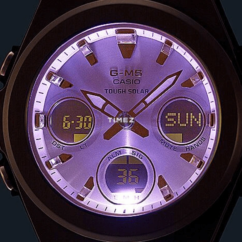 Casio,G-MS 43.90x40.20mm,43.90x40.20mm,Resin,Stainless Steel,White,Quartz,Countdown,Chronograph,Month,Date,Mineral,Glass,Round,MSGS600G,MSGS600G-1A
