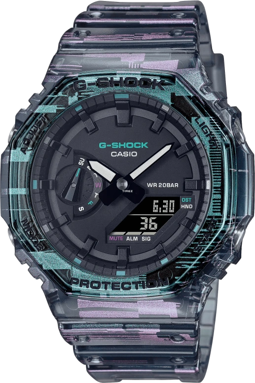 Casio,G-SHOCK 48.50x45.40mm,48.50x45.40mm,Resin,Carbon,Black,Quartz,Countdown,Chronograph,Month,Date,Hardlex,Round,GA2100NN,GA2100NN-1A