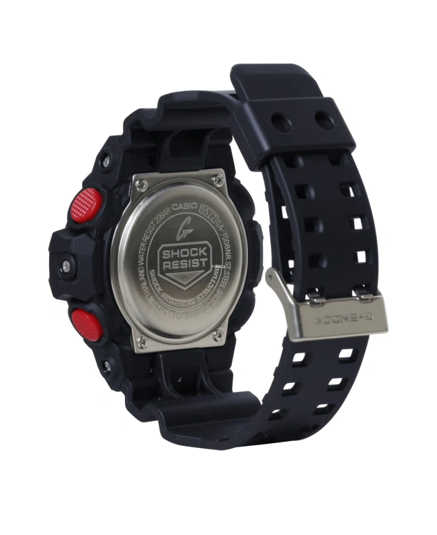 Casio,G-SHOCK 53.40mm,53.40mm,Resin,Black,Red,Quartz,Countdown,Chronograph,Month,Date,Hardlex,Round,GA700BNR,GA700BNR-1A