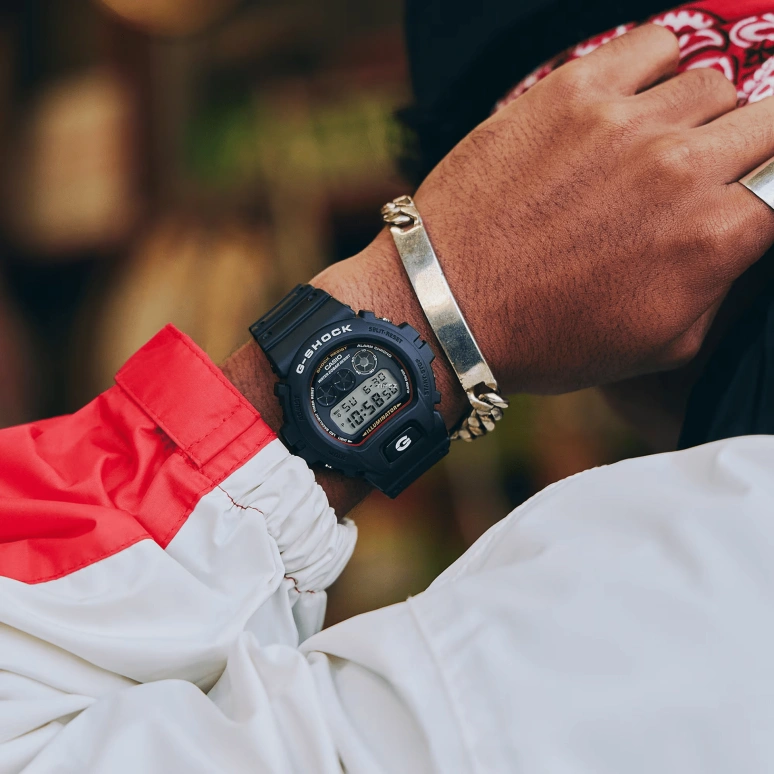 Casio,G-Shock 6900 50mm,50mm,Bio-sourced,Resin,Black,Quartz,Countdown,Chronograph,Month,Date,Hardlex,Round,DW6900RL,DW6900RL-1