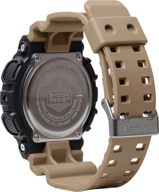 Casio,G-SHOCK 51.20mm,51.20mm,Resin,Black,Quartz,Countdown,Chronograph,Month,Date,Hardlex,Round,GA110TU,GA110TU-1A5