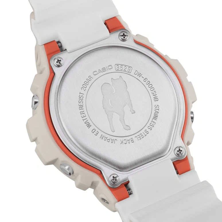 Casio,G-Shock 6900 50mm,50mm,Resin,White,Quartz,Countdown,Chronograph,Month,Date,Hardlex,Round,DW6900SHB,DW6900SHB-7