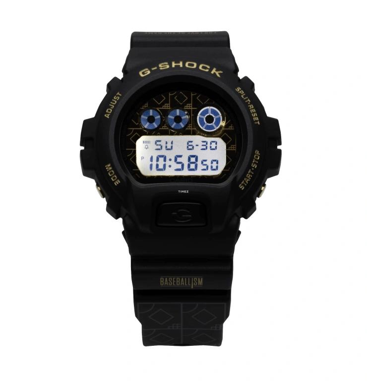 Casio,G-SHOCK 50mm,50mm,Resin,Yellow,Quartz,Countdown,Chronograph,Month,Date,Hardlex,Round,DW6900BI24,DW6900BI24-1