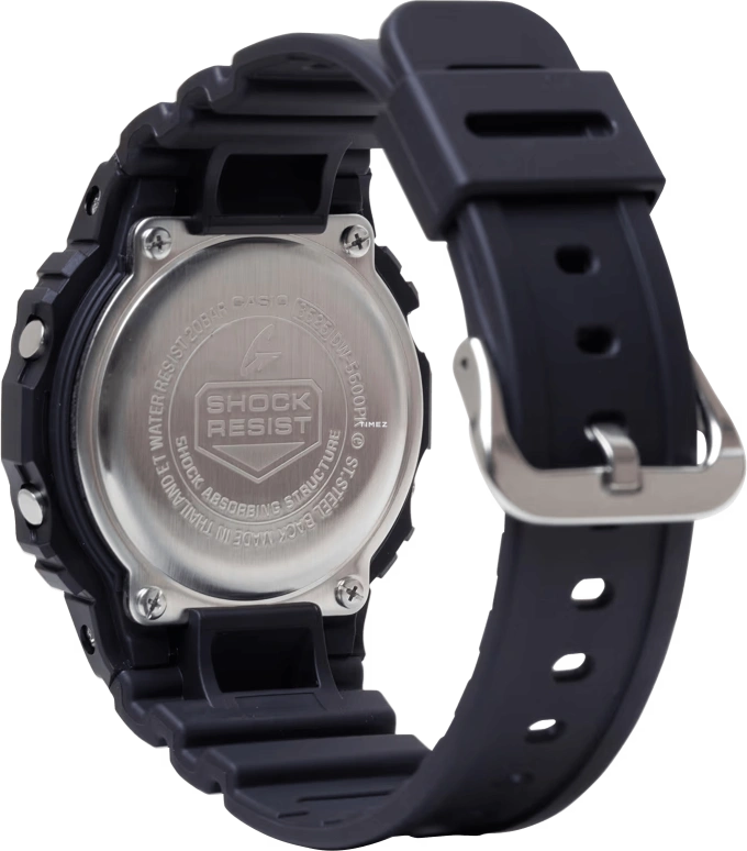 Casio,5600 48.90x42.80mm,48.90x42.80mm,Resin,Black,Quartz,Countdown,Chronograph,Month,Date,Hardlex,Square,DW5600PK,DW5600PK-1