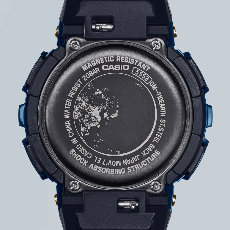 Casio,G-STEEL 48.80mm,48.80mm,Resin,Multi-Color,Quartz,Countdown,Chronograph,Month,Date,Hardlex,Round,GM110EARTH,GM110EARTH-1