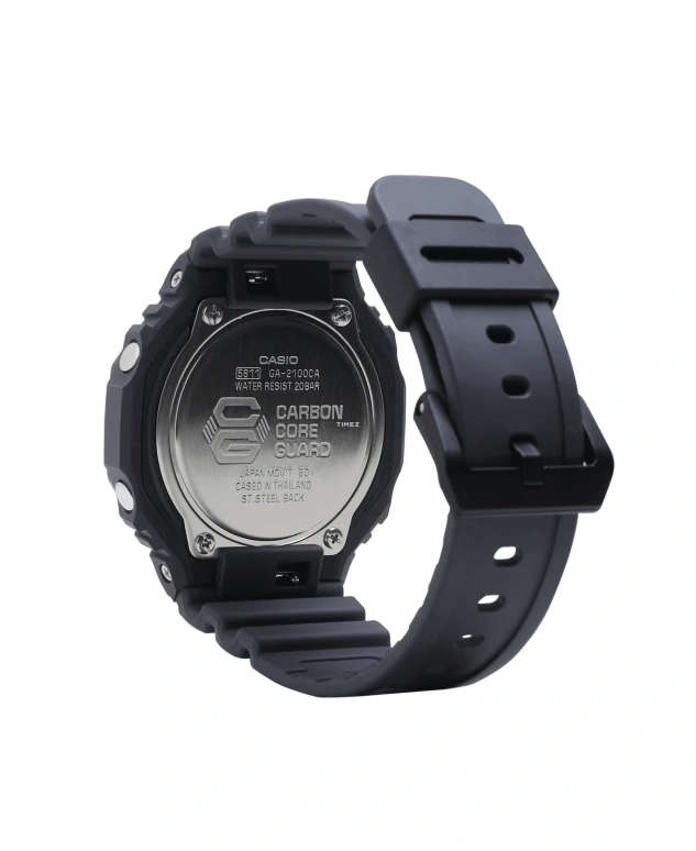Casio,G-SHOCK 48.50x45.40mm,48.50x45.40mm,Carbon,Resin,Black,Grey,Quartz,Countdown,Chronograph,Month,Date,Hardlex,Octagon,GA2100CA,GA2100CA-8A