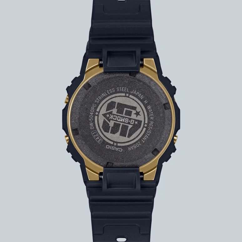 Casio,5600 48.90x42.80mm,48.90x42.80mm,Resin,Bio-sourced,Stainless Steel,Black,Yellow,Quartz,Countdown,Chronograph,Month,Date,Hardlex,Square,DW5040PG,DW5040PG-1