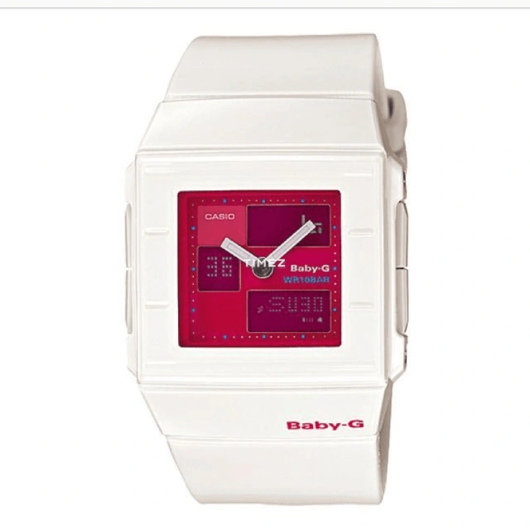 Casio,BABY-G 43mm,43mm,Plastic,Wine Red,Red,Quartz,White,BGA,BGA-200-7E3