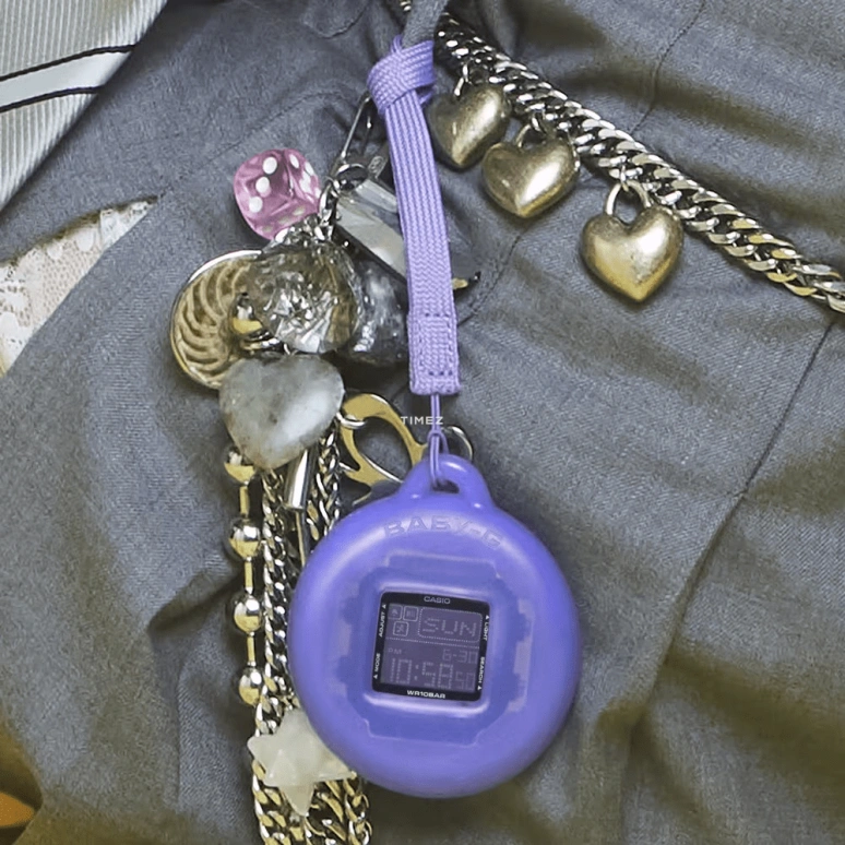 Casio,BGD-10 42.80x39mm,42.80x39mm,Resin,Purple,Quartz,Countdown,Chronograph,Month,Date,Hardlex,Square,BGD10K,BGD10K-2
