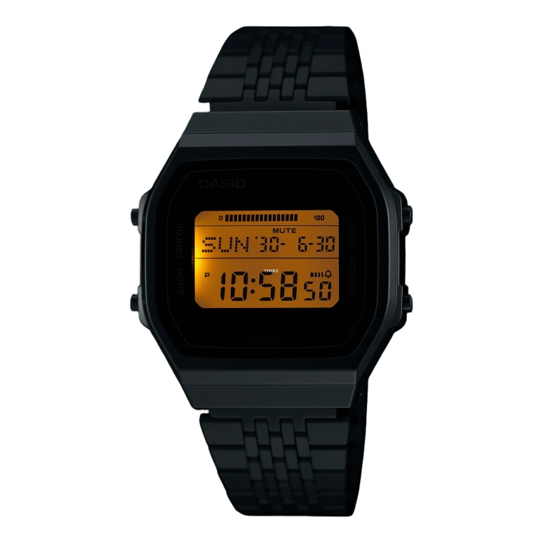 Casio,VINTAGE 41.60x37.90mm,41.60x37.90mm,Resin,Black,Quartz,Chronograph,Month,Date,Day,Plexi,Square,ABL100WE,ABL100WE-1AVT