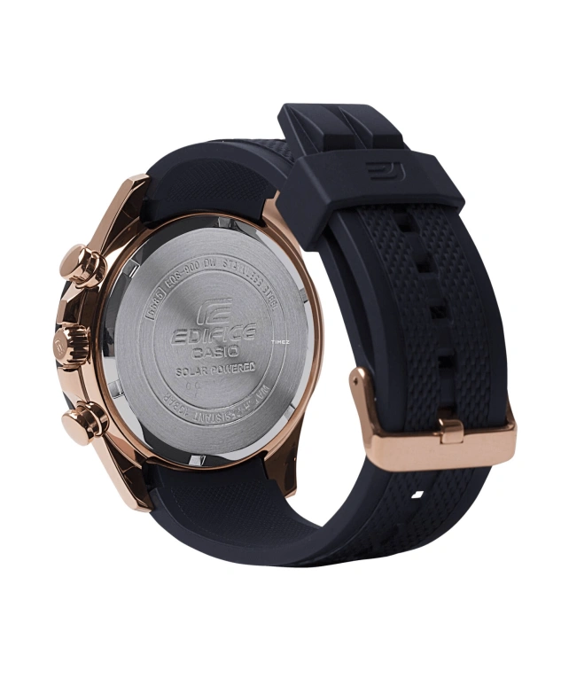 Casio,EDIFICE 47.60mm,47.60mm,Stainless Steel,Purple,Black,Quartz,Chronograph,Day,Power Reserve Indicator,Solar Charging,Hardlex,Round,EQS900PB,EQS900PB-1AV