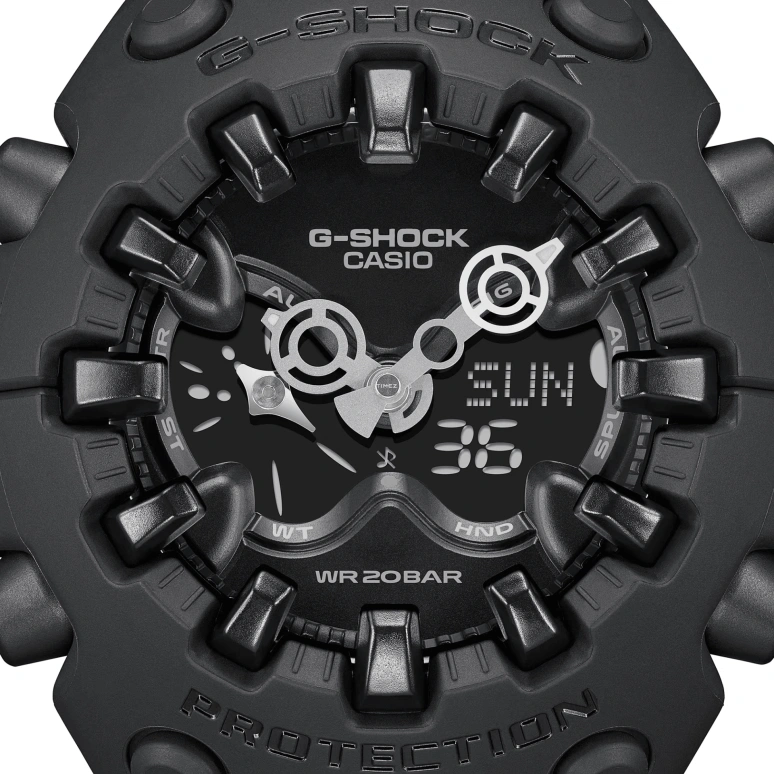 Casio,G-SHOCK 49.10x58.20mm,49.10x58.20mm,Resin,Black,Quartz,Countdown,Chronograph,Month,Date,Hardlex,Round,GAV01,GAV01-1A