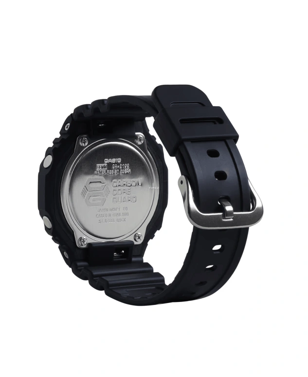 Casio,G-SHOCK 48.50x45.40mm,48.50x45.40mm,Carbon,Resin,Black,Quartz,Countdown,Chronograph,Month,Date,Hardlex,Octagon,GA2100,GA2100-1A3