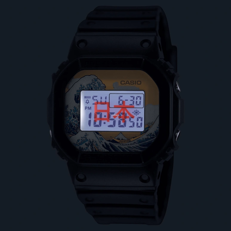 Casio,5600 49.80x42.80mm,49.80x42.80mm,Resin,Multi-Color,Quartz,Countdown,Chronograph,Month,Date,Hardlex,Square,DW5600KHK25,DW5600KHK25-1