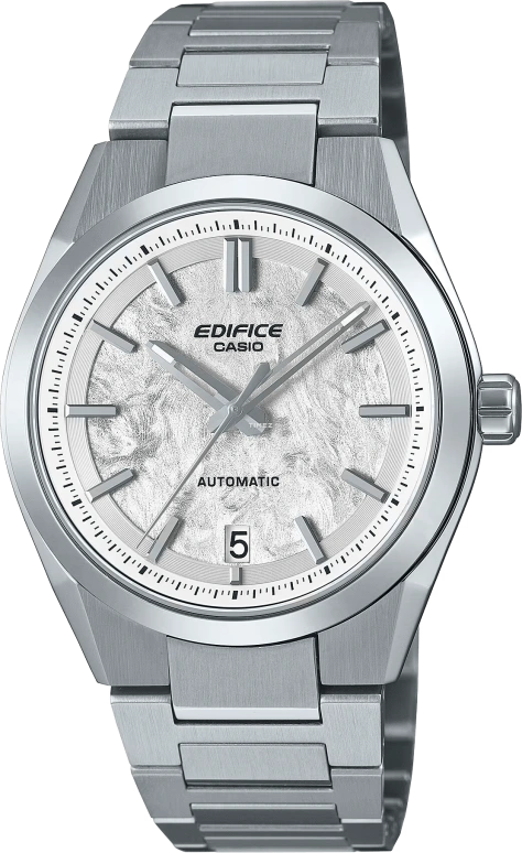 Casio,EDIFICE 43.50x39mm,43.50x39mm,Stainless Steel,Silver,Automatic,Day,Anti-magnetic,EFK100D,EFK100D-7A