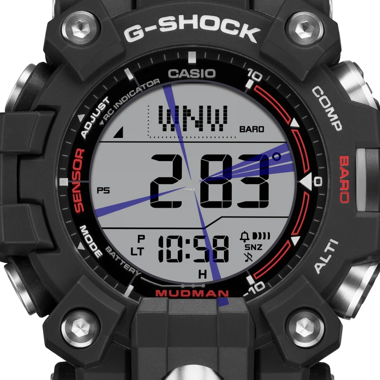 Casio,MASTER OF G - LAND 56.70x52.70mm,56.70x52.70mm,Bio-sourced,Grey,Quartz,Countdown,Chronograph,Month,Date,Sapphire,Crystal Glass,Round,GW9500,GW9500-1