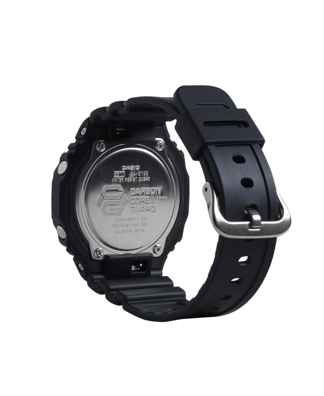 Casio,G-SHOCK 45.40mm,45.40mm,Carbon,Resin,Black,Quartz,Countdown,Chronograph,Month,Date,Hardlex,Octagon,GA2100,GA2100-1A4