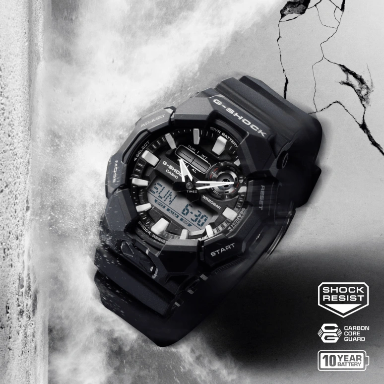 Casio,G-SHOCK 51.90mm,51.90mm,Bio-sourced,Carbon,Resin,Black,Quartz,Countdown,Chronograph,Month,Date,Hardlex,Round,GA010,GA010-1A