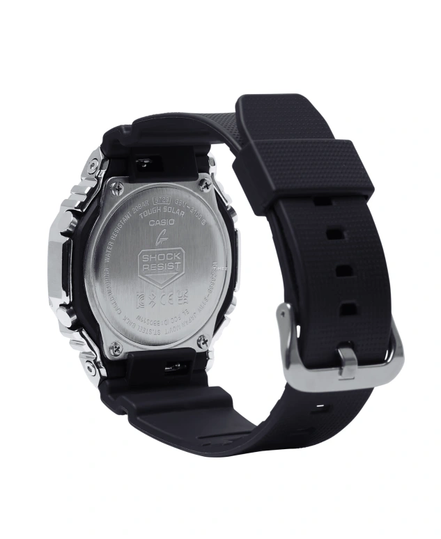 Casio,G-SHOCK 44.40mm,44.40mm,Bio-sourced,Resin,Ice Blue,Quartz,Countdown,Chronograph,Month,Date,Hardlex,Octagon,GBM2100A,GBM2100A-1A2