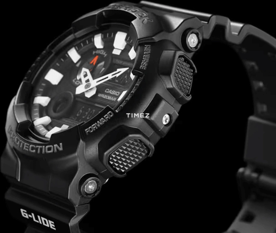 Casio,G-SHOCK 51.20mm,51.20mm,Resin,Black,Quartz,Countdown,Chronograph,Month,Date,Hardlex,Round,GAX100B,GAX100B-1A