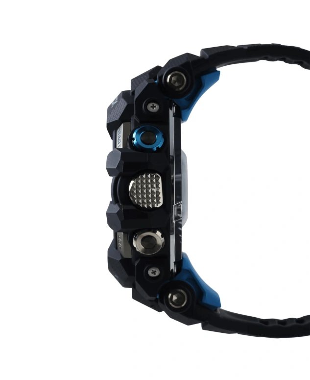 Casio,G-SHOCK 56.30mm,56.30mm,Resin,Blue,Black,Processor,Smartwatch,GPS,Altitude Indicator,Compass,Hardlex,Round,GSWH1000,GSWH1000-1
