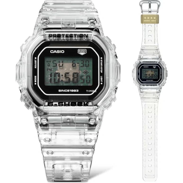 Casio,G-SHOCK 48.90mm,48.90mm,Resin,Black,Quartz,Countdown,Chronograph,Month,Date,Hardlex,Square,DW5040RX,DW5040RX-7