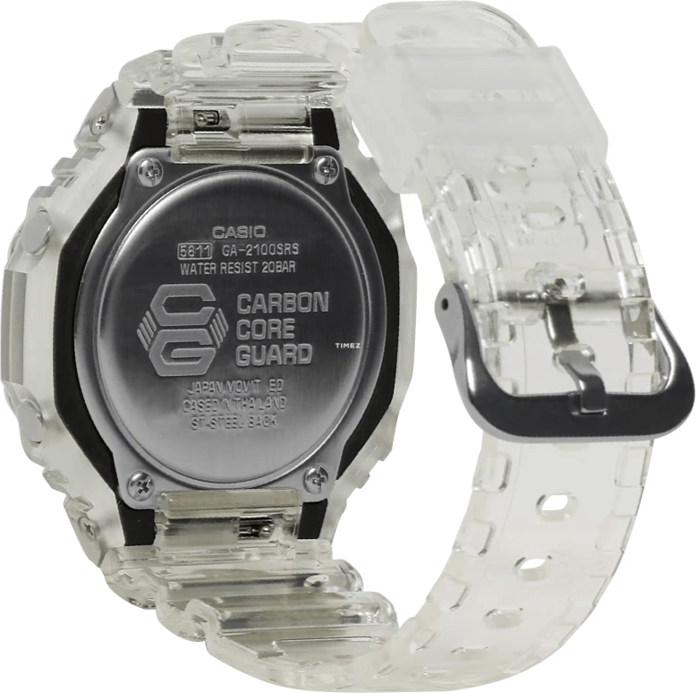 Casio,G-SHOCK 48.50x45.40mm,48.50x45.40mm,Resin,Carbon,Gradient,Blue,Quartz,Countdown,Chronograph,Month,Date,Hardlex,Octagon,GA2100SRS,GA2100SRS-7A
