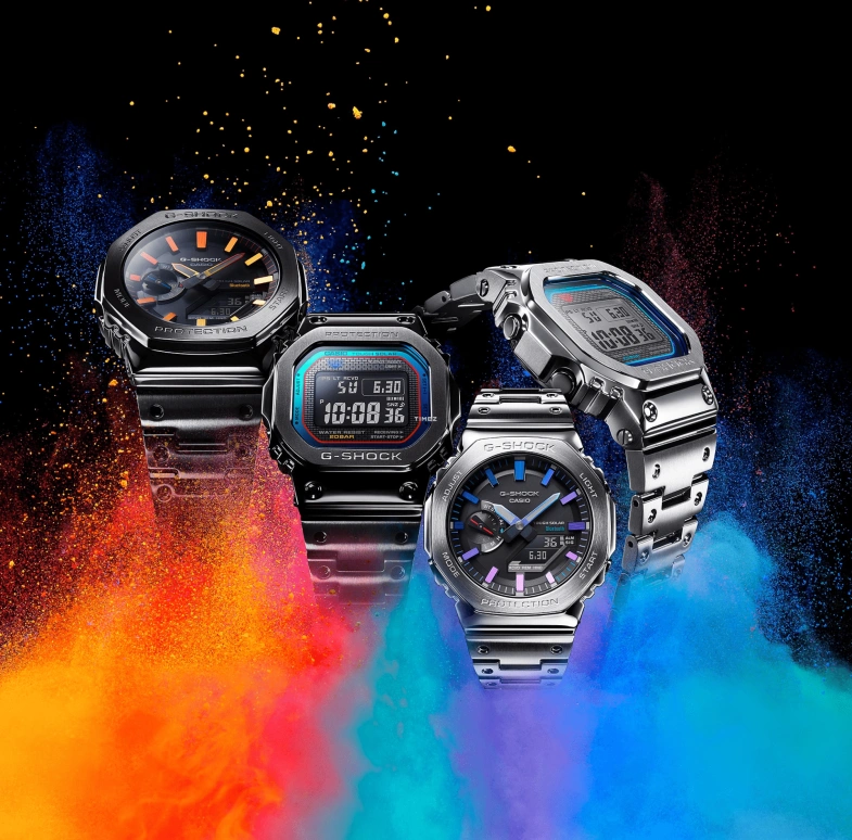 Casio,G-SHOCK 49.30x43.20mm,49.30x43.20mm,Stainless Steel,Black,Quartz,Countdown,Chronograph,Month,Date,Square,GMW,GMW-B5000BPC-1