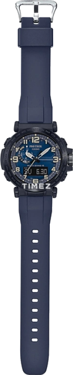 Casio,PROTREK 51.60x51.50mm,51.60x51.50mm,Resin,Stainless Steel,Blue,Quartz,Countdown,Chronograph,Month,Date,Hardlex,Round,PRW6600Y,PRW6600Y-2