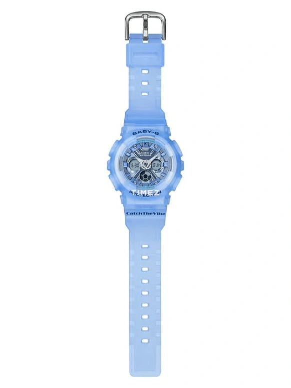 Casio,BABY-G 43.30mm,43.30mm,Resin,Blue,Quartz,Countdown,Chronograph,Month,Date,Hardlex,Round,BA130CV,BA130CV-2A