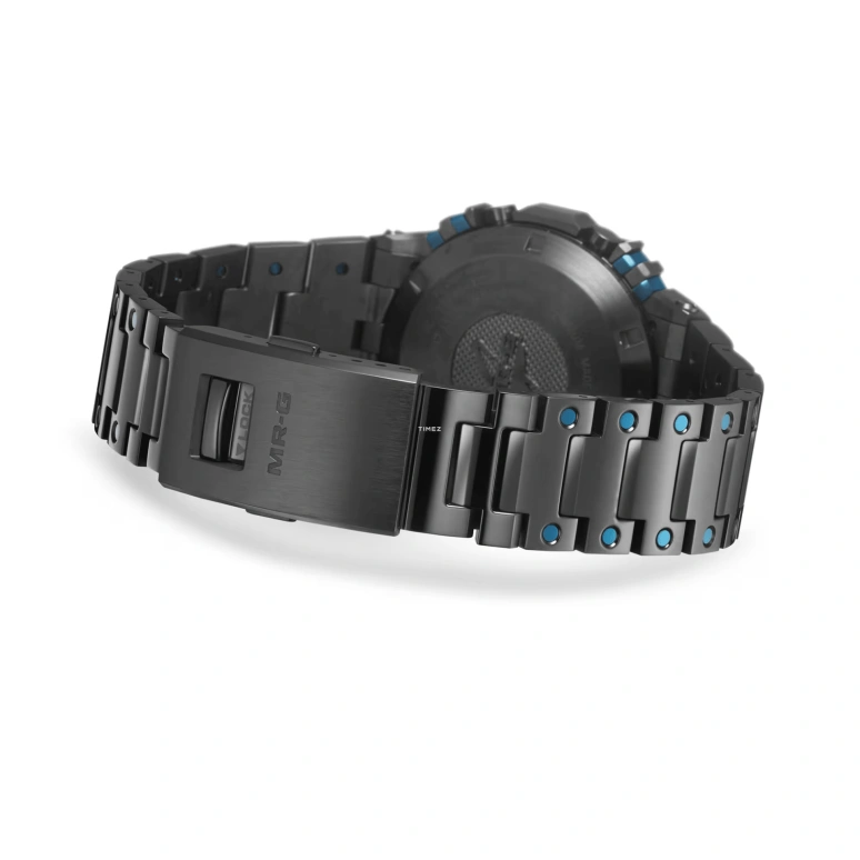 Casio,MR-G 49.40x43.20mm,49.40x43.20mm,Titanium,Cobalt Alloy,Black,Blue,Quartz,Countdown,Chronograph,Month,Date,Sapphire,Crystal Glass,Square,MRGB5000BA,MRGB5000BA-1