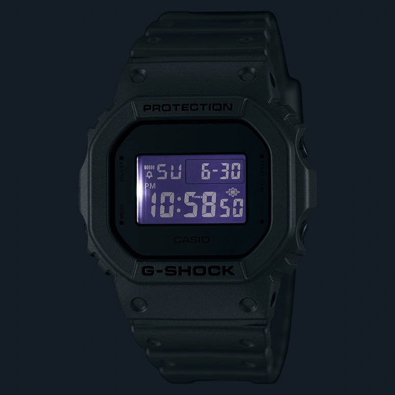 Casio,G-SHOCK 48.90x42.80mm,48.90x42.80mm,Resin,Grey,Quartz,Countdown,Chronograph,Month,Date,Hardlex,Square,DW5600FF,DW5600FF-8