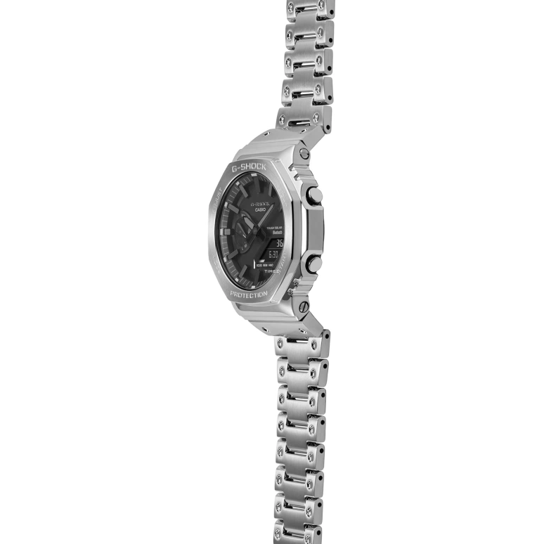 Casio,G-SHOCK 44.40mm,44.40mm,Stainless Steel,Black,Quartz,Countdown,Chronograph,Month,Date,Hardlex,Octagon,GMB2100D,GMB2100D-1A